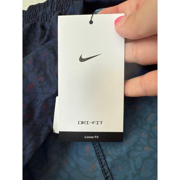 Nike Women's Midnight Navy One Dri-Fit Mid-Rise 3” Brief-Lined Shorts Size S - Picture 7 of 9